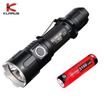 

New KLARUS XT11GT CREE XHP35 LED 2000 Lm 4 Mode Tactical Led Flashlight + Free USB Port and 18650 Battey for Self Defence