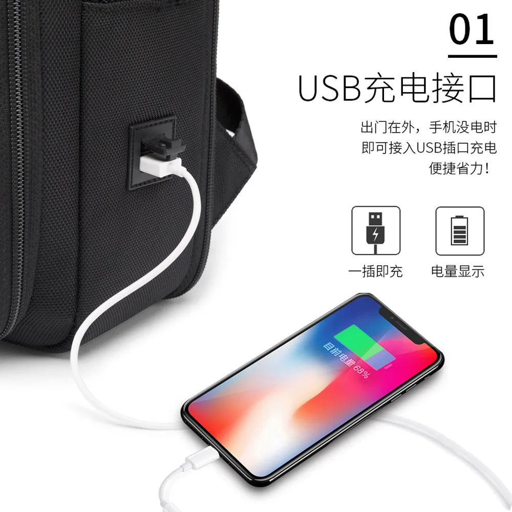 

Outdoor Travel Computer Shoulder Bag Leisure Business Men Backpack Large Capacity Student Bag