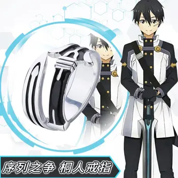 

Japanese Anime Sword Art Online SAO Kirigaya Kazuto Sword Ring Cosplay Christmas Cos Props Gift 925 sterling silver rings