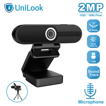 

UniLook HD PC Web Camera USB Webcam With Sound-absorbing Microphone Video Conference Live Broadcast for Computer Camera