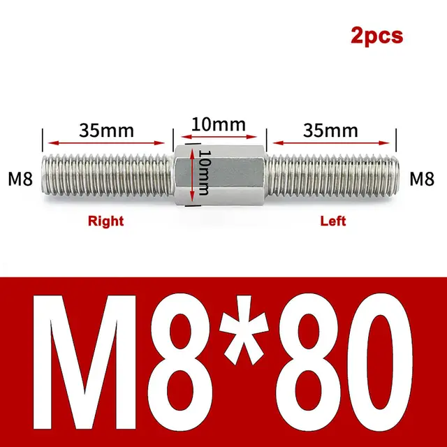 M8x80mm-2pcs