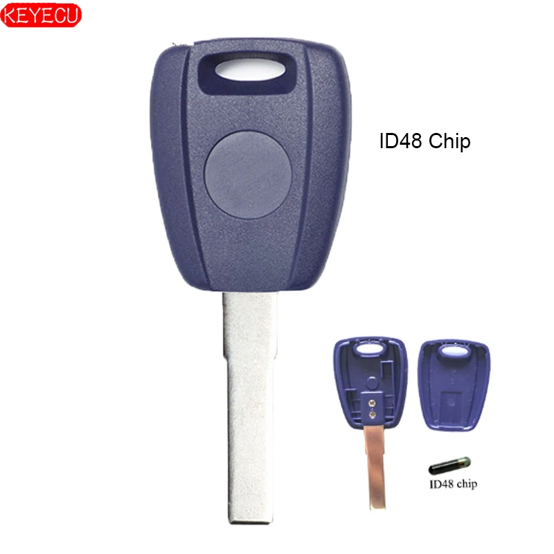 KEYECU Transponder Key ID48 Chip FOB for Fiat Bravo Punto Ducato Daily Stilo 1998-2005 With SIP22 Blade | Автомобили и мотоциклы