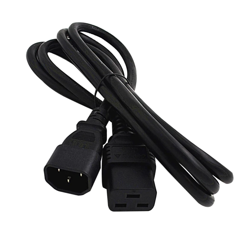 IEC320 C14 Plug To C19 10A To 16A UPS DATA AC Power Adapter Cable