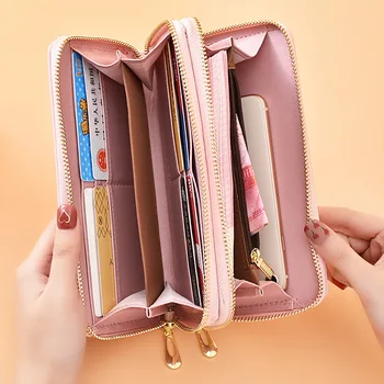 

Fashion Butterfly Women Wallet Wrist Handle Phone Case Long Section Money Pocket Pouch Handbag Pursecrying Card crying fem