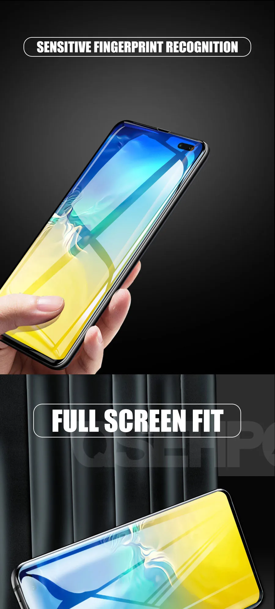 100D полностью изогнутое закаленное стекло для samsung Galaxy Note 10 S10 S9 S8 Plus S10e Защитная пленка для экрана Note 9 8 S7 Edge