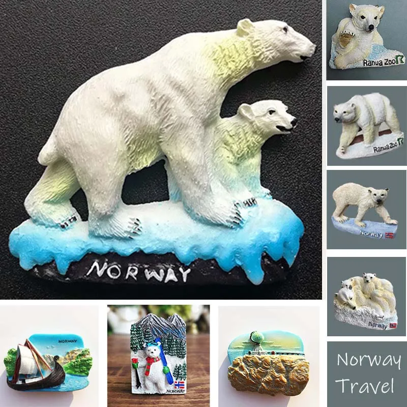 Норвегия полярный медведь туристические сувениры ручной работы 3D креативная