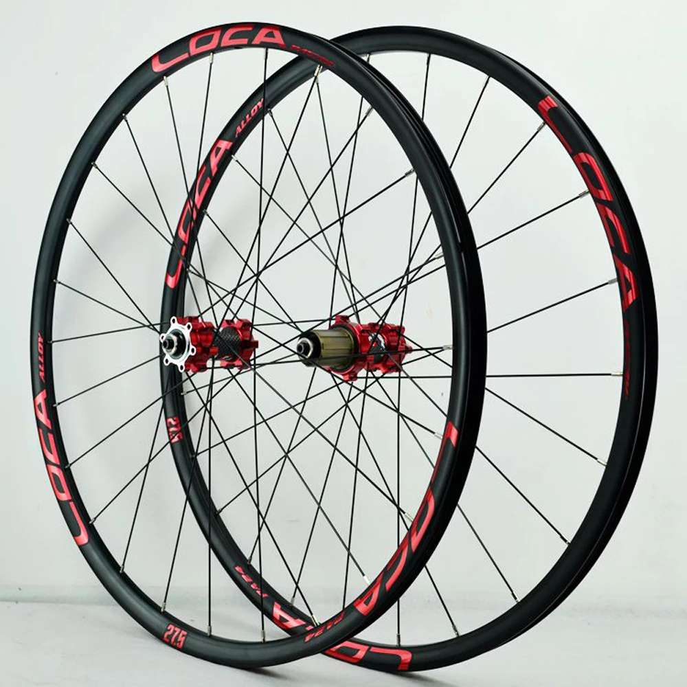 Pasak-juego de ruedas para Mtb 26 27,5 29er 700C, ruedas de disco rectas con 24 agujeros, rodamiento suave, delanteras, 2 y 4 traseras, ultraligeras