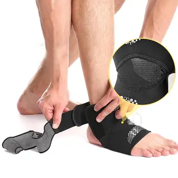 1Pc Sport Ankle Brace Protector Verstelbare Anti-Verstuiking Compressie Voeten Ondersteuning Wrap Bandage Bescherming Met Riem