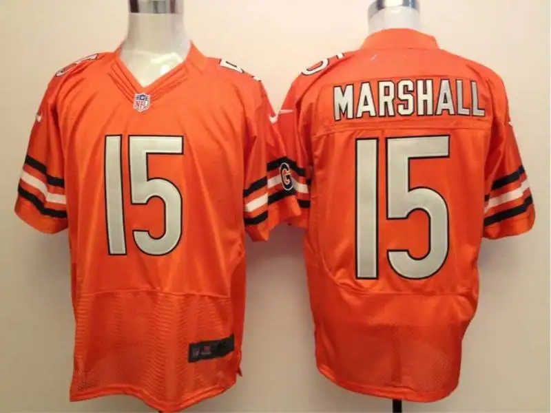 Stitiched, Chicago Jay Cutler Brandon Marshall Gale Sayers Дик Butkus Brian Urlacher майка Ditka Leonard Floyd Dan Хэмптон Джерси - Цвет: Бежевый