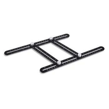 

Dropship Aluminum Alloy Four-Sided Six -fold Ruler Measuring Instrument Template Angle Tool Mechanism Slides Scale FaceCare Tool