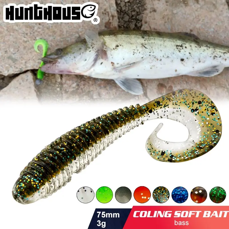 HuntHouse Рыбалка мягкие приманки 7 5 cm 3g Мягкая Пластиковая наживка двойной