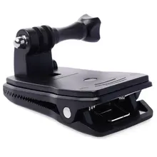 Hot Action Camera Clip For GoPro Hero 7 6 5 4 Mount 360 Degree Rotary Clip Backpack Mount For Session 3+ 3 for SJCAM SJ4000;