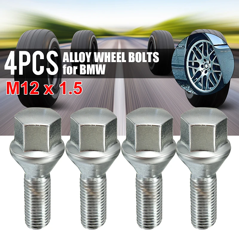 1/4/16/20pcs Car Wheel Nut Bolt Lug Stud Alloy M12x1.5mm For Bmw 3series E21 E30 E36 E46 E90