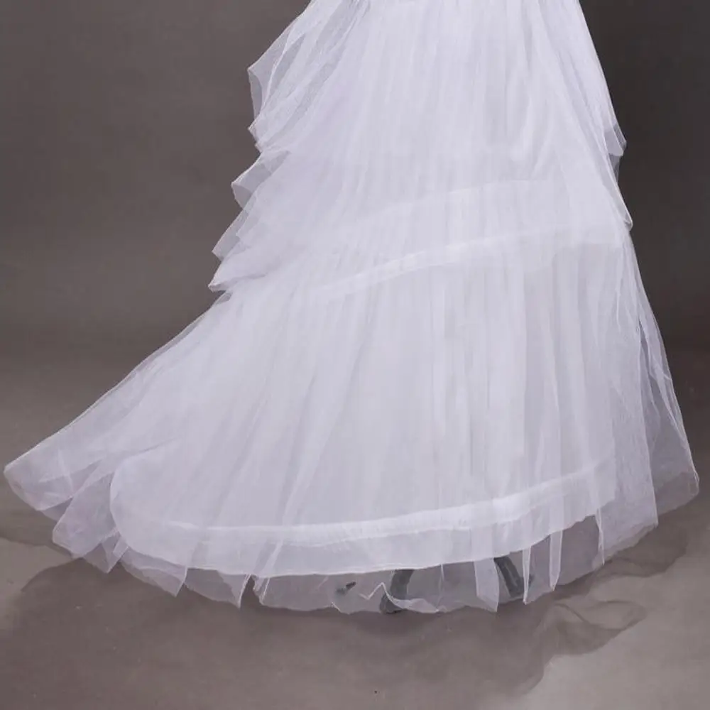 Свадебные аксессуары, детское платье с пышной юбкой, трехслойная стальная двухслойная трикотажная юбка, платье для выступлений, юбка в годе со шлейфом