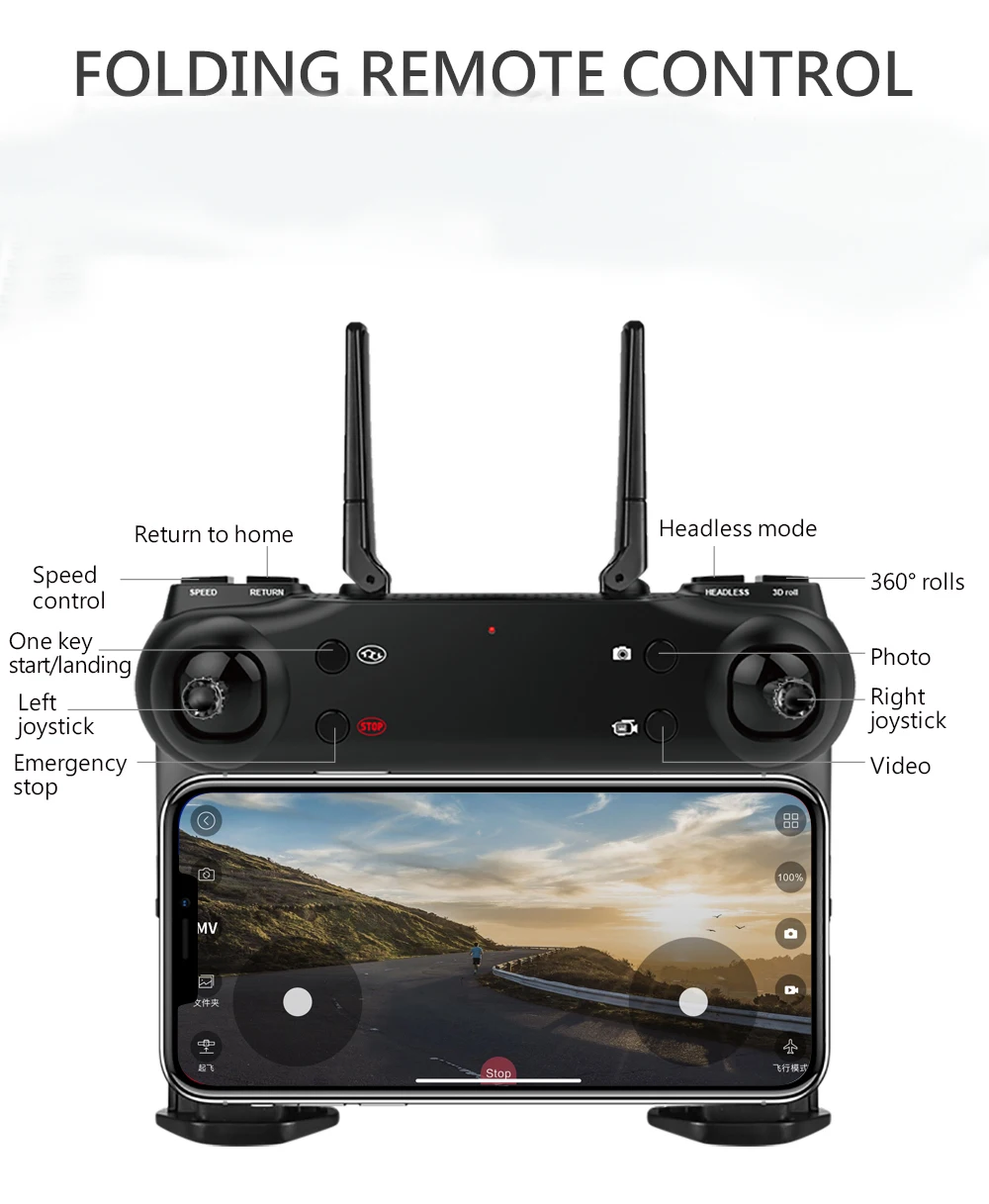 SG106 WiFi FPV RC Drone 4K 1080P камера оптический поток HD Двойная камера антенна видео RC Квадрокоптер самолет Квадрокоптер игрушки Дети