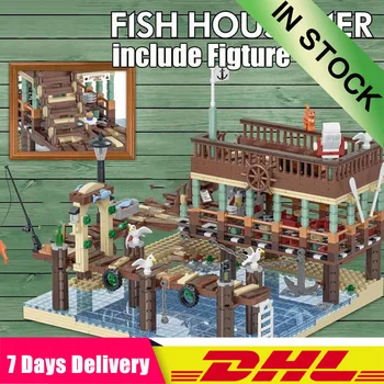 

2020 IN STOCK DHL 30101 1402PCS MOC Old Fishing House Pier Set Building Blocks Bricks Toys Model Compatible 83028