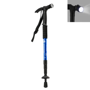

Elderly Walking Stick with LED Lighting Telescopic Walking Cane Old Men Women Crutches Hiking Trekking Poles for Mothers Fathers