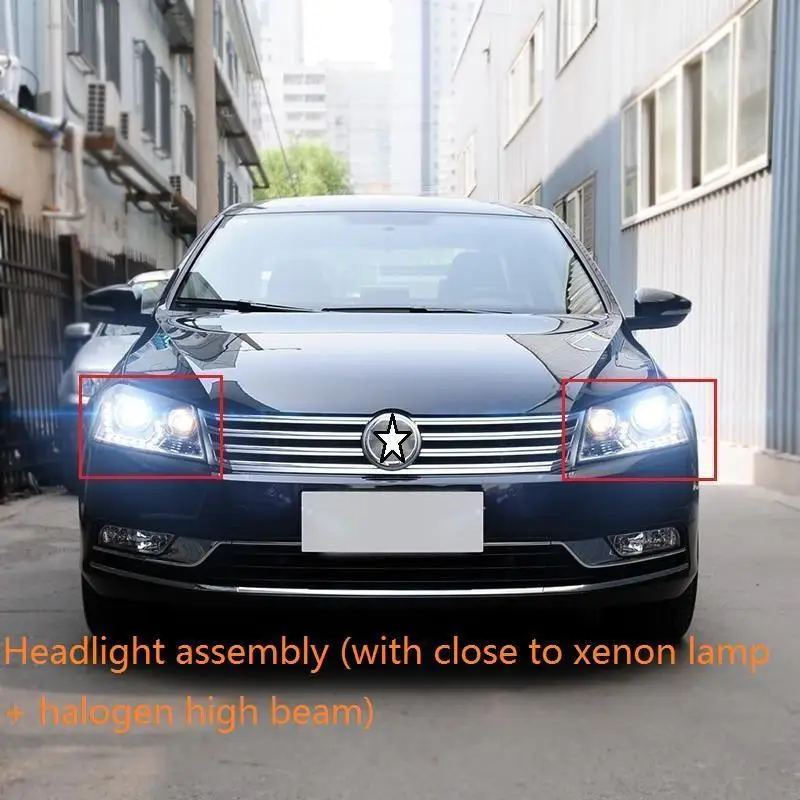 MODEL C Автомобильные аксессуары Drl Neblineros Para Автомобильные фары светодиодные фары в сборе 12 13 14 15 для Volkswagen Magotan - Цвет: MODEL C