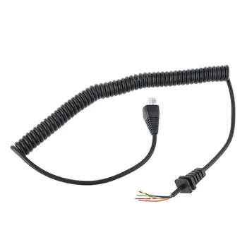 

8 Core Spring Microphone Cable Mic Line for VX2108 VX2208 VX2508 Walkie Talkie
