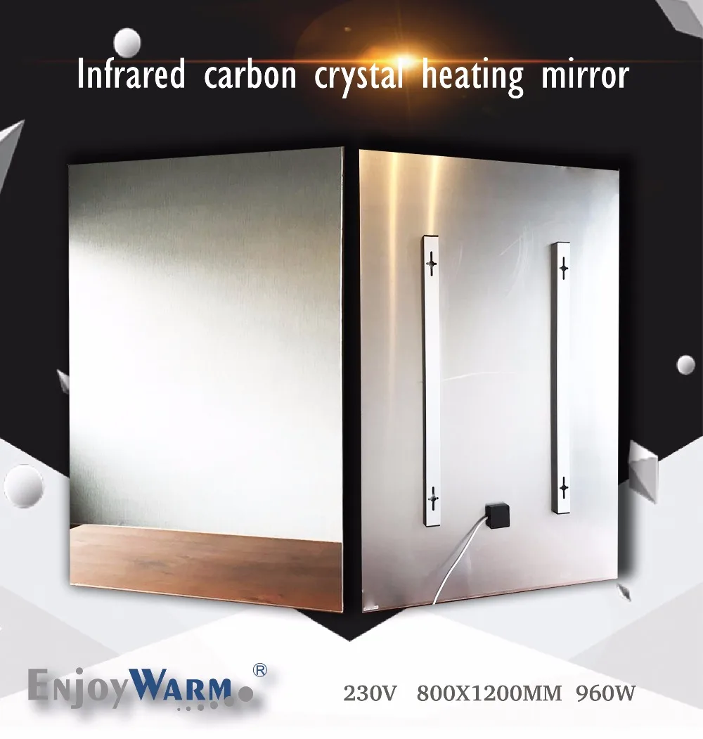 Jf 960w 800*1200mm Far Infrared Heater Panel Infrared Heating Mirror  Waterproof Bathroom Electric Heating Radiator Eu Stock - Stove Hand Warmers  - AliExpress