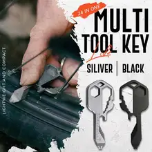 Multi-Tool Key Multifunctional Key Pendant Wrench Set Universal Keys Gear Clips Measuring Adjustable Portable Home Hand Tool