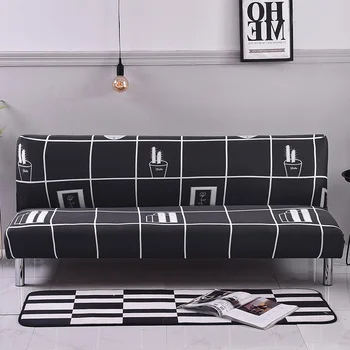 

Sofa Bed Cover Universal Size Armless Elastic Couch Covers Big Size Folding Seat Slipcover Stretch Covers Cheap Home