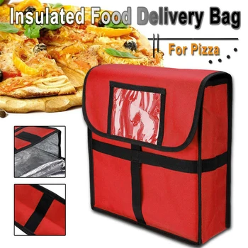 

11 Inches Case Pizza Delivery Bag Food Storage Takeaway Box Fresh Thermal Waterproof Insulated Wear Resistant Portable Picnic