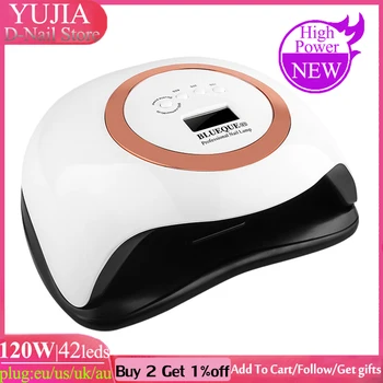 

120W/80W/48W/36W Lamp For manicure Ice Nail Lamp UV Lamp Nail Dryer 36 LEDs LCD Display Gel Polish Auto Sensor Timer Nail Dryer