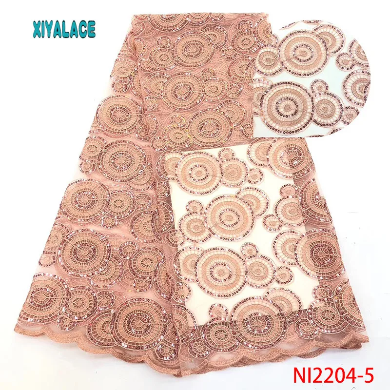 Африканская кружевная ткань швейцарское кружево Высококачественная кружевная ткань в нигерийском стиле кружевная ткань для невесты Французский кружево для платья YANI2204-3