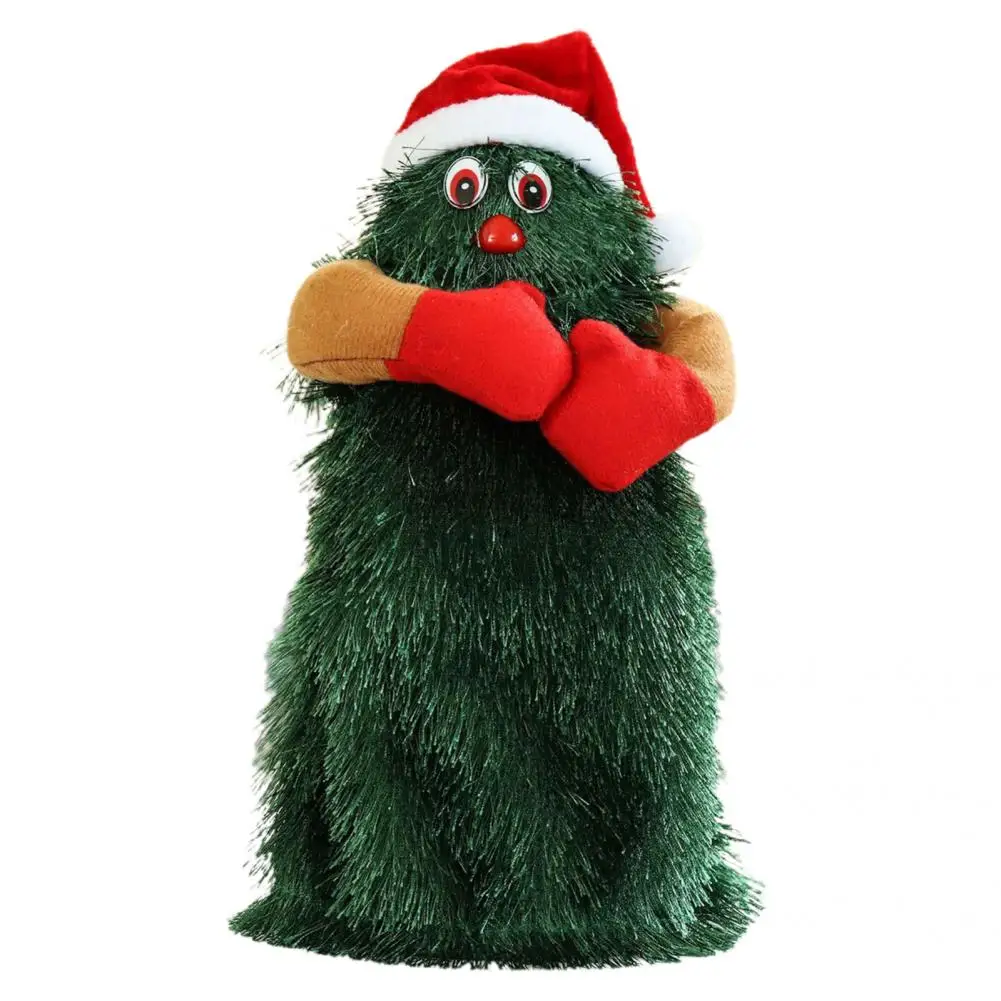 Christmas Tree Dolls Rotating Dancing Singing Cute Electric Xmas Tree Doll Funny Musical Electric Xmas Toy Home Decoration