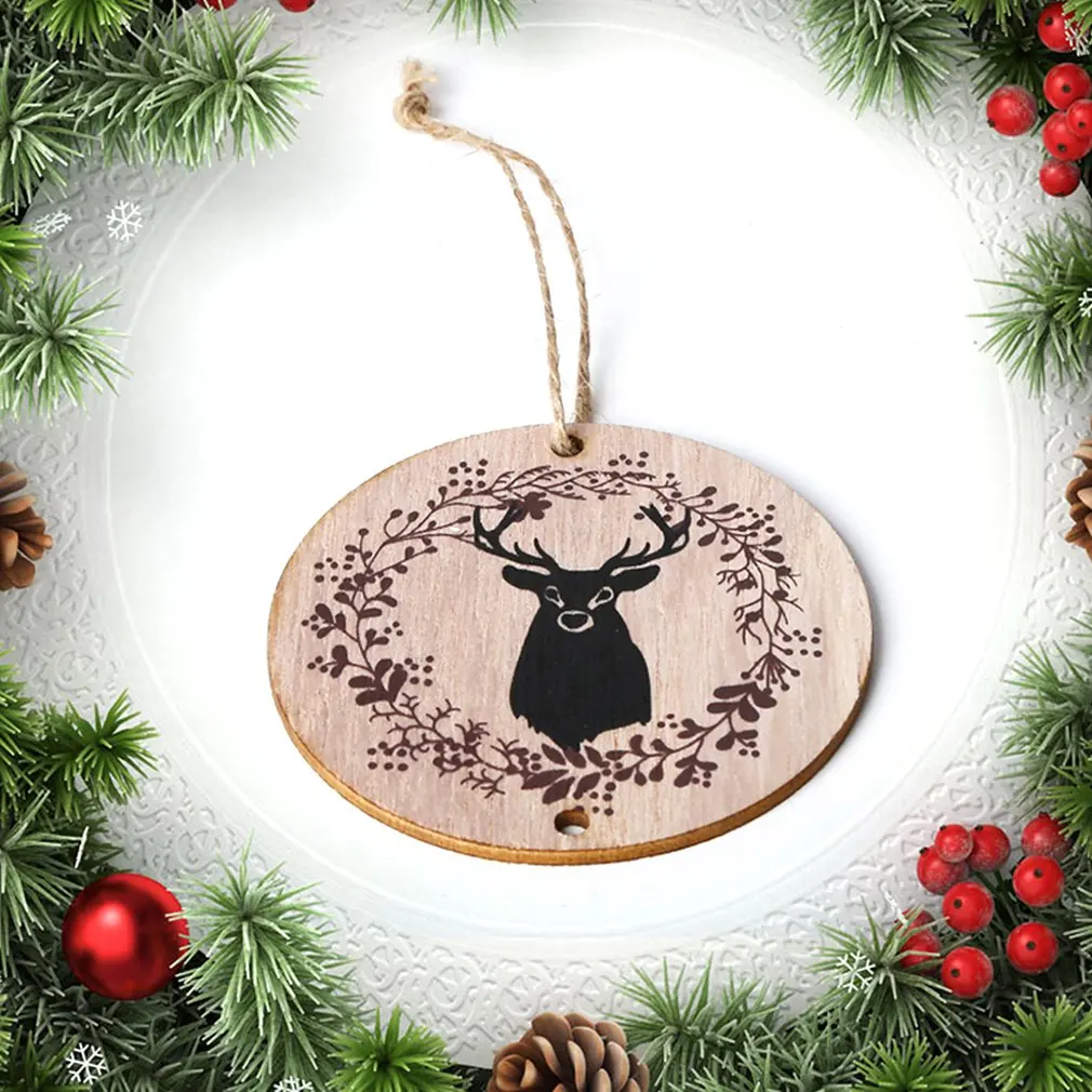 Creative Christmas Decorations Christmas Wooden Craft Gift Pendant Jm01605 Christmas Tree Decoration Pendant 2
