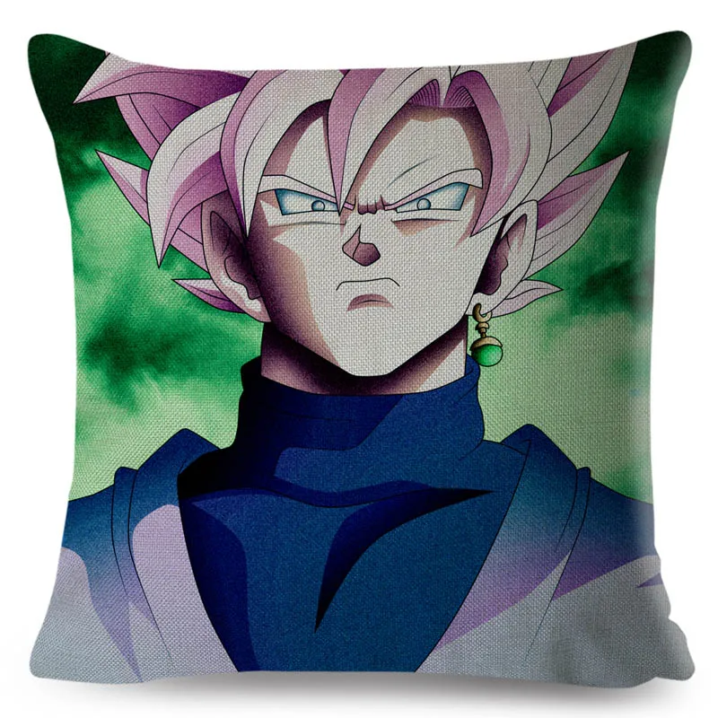 С рисунком из мультфильма «Жемчуг дракона Z сын Goku vegeta Broli льняная наволочка 45*45 см чехлы для диван, домашний декор Япония наволочка с аниме - Цвет: 3