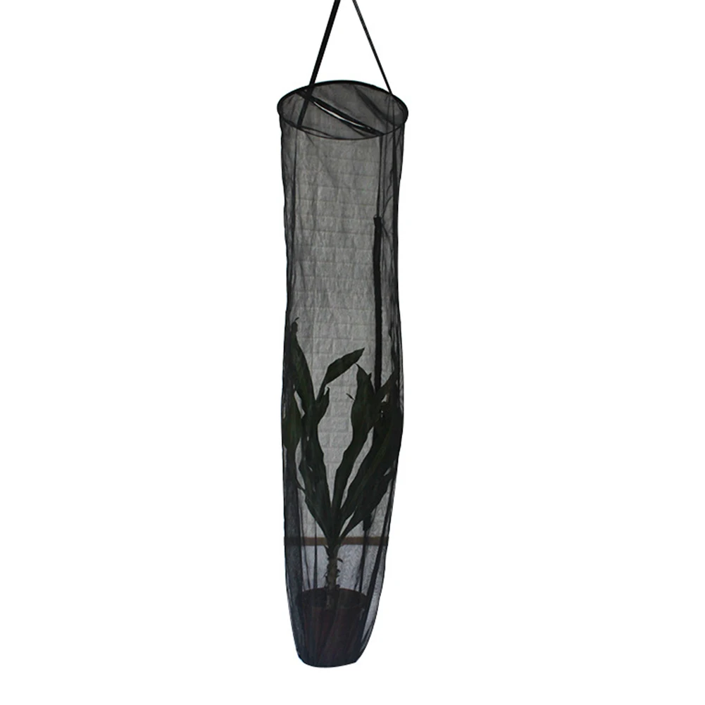 1Pcs Portable Foldable Black Hanging Insect Cage Light Transmission Breathable Plant Mesh Housing New May25 | Дом и сад