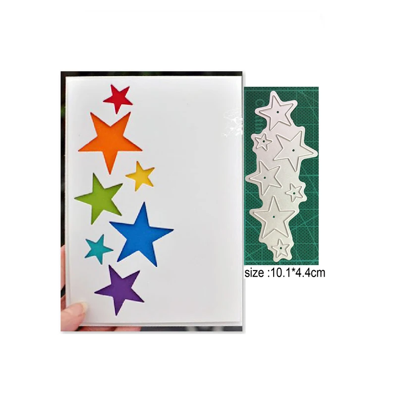 

Star Border Metal Cutting Dies Stencil DIY Scrapbooking DIY Paper Card Photo Album Making Supplies Embossing Metal Craft Dies