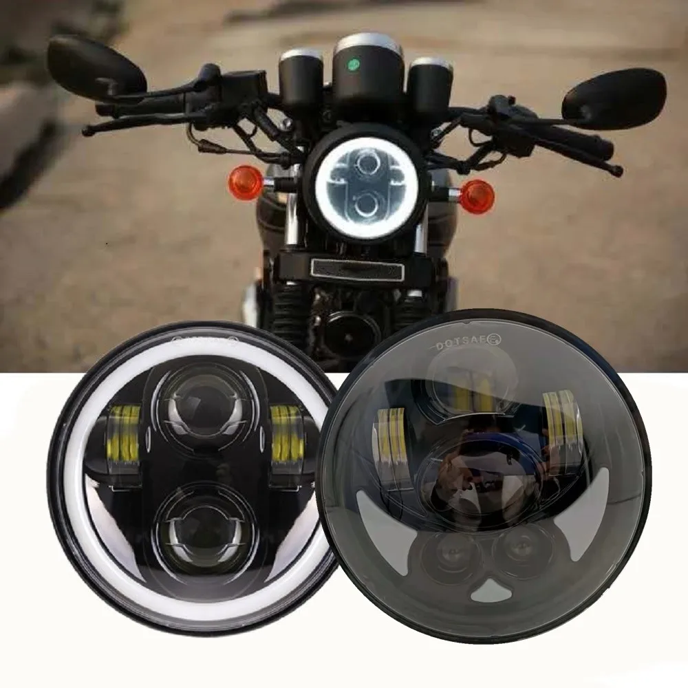 5 3/4 "Faro Per Moto 5.75 Pollici Faro A Led Per Triumph Rocket Iii 3 Velocità Triple Street Triple Thunde 40W 45W 60W 80W