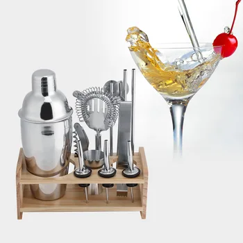 

12 Pcs Stainless Steel Cocktail Shaker Mixer Drink Alcohol Party Bar for Martini Tool Set Kitchen Supplies