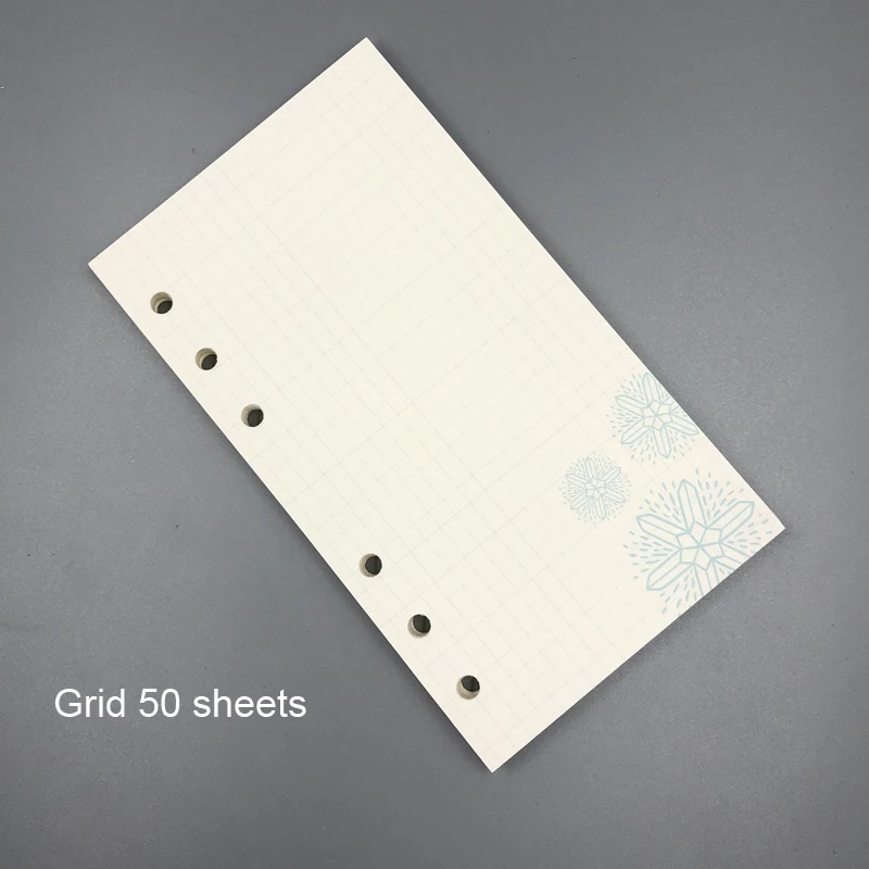snowflake grid Fromthenon милый блокнот для Filofax Dokibook спиральный планировщик A5A6A7 дневник внутренний ядро Weekl ежемесячный точечный наполнитель бумага - Цвет: snowflake grid