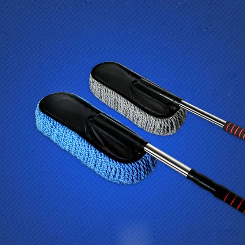 Полотенце из микрофибры для чистки машины Щетка авто окно Duster выдвижной нержавеющей стали детализация автомобиля ar чистящие кисти инструменты