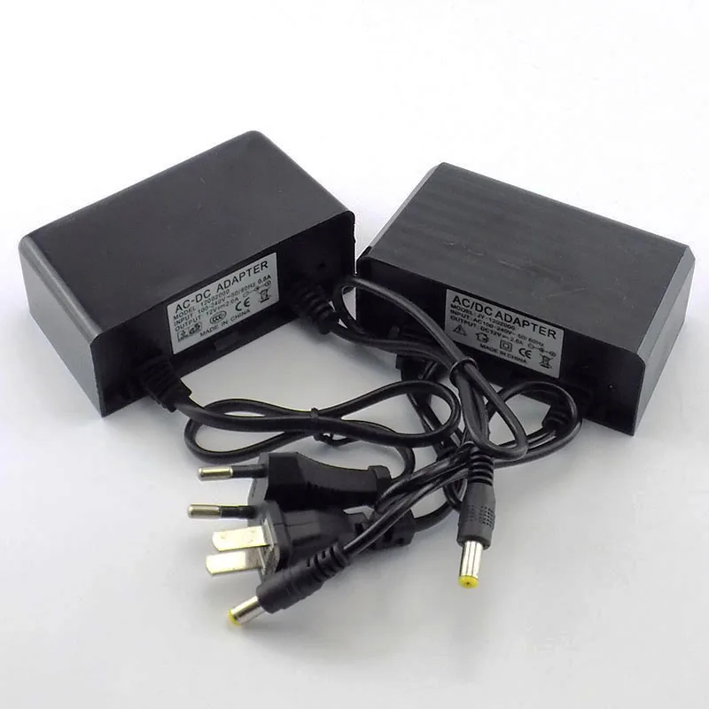 Водонепроницаемый на открытом воздухе AC/DC Питание 12V 2A 2000ma 100-240V ЕС вилка Мощность адаптер Зарядное устройство для видеонаблюдения Камера Светодиодные ленты светильник K09