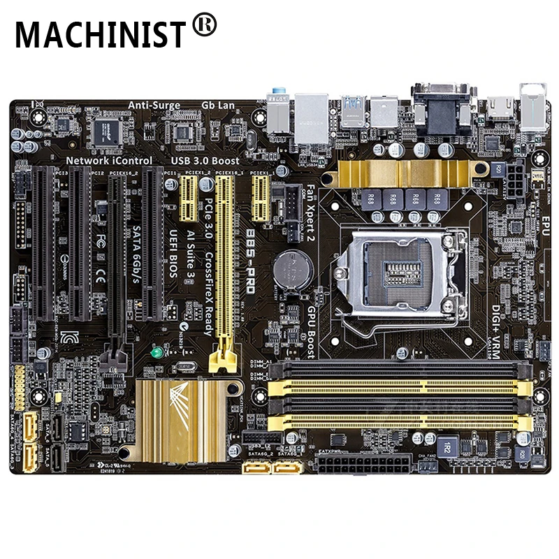 

For ASUS B85-PRO Desktop motherboard Intel B85 LGA 1150 ATX DDR3 32GB SATA3.0 USB3.0 100% fully Tested Free shipping