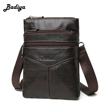 

Men Genuine Leather Waist Packs Large Capacity Multiple Zipper Crossbody Bag Phone Coin Card Purse Male Single Shoulder Bag