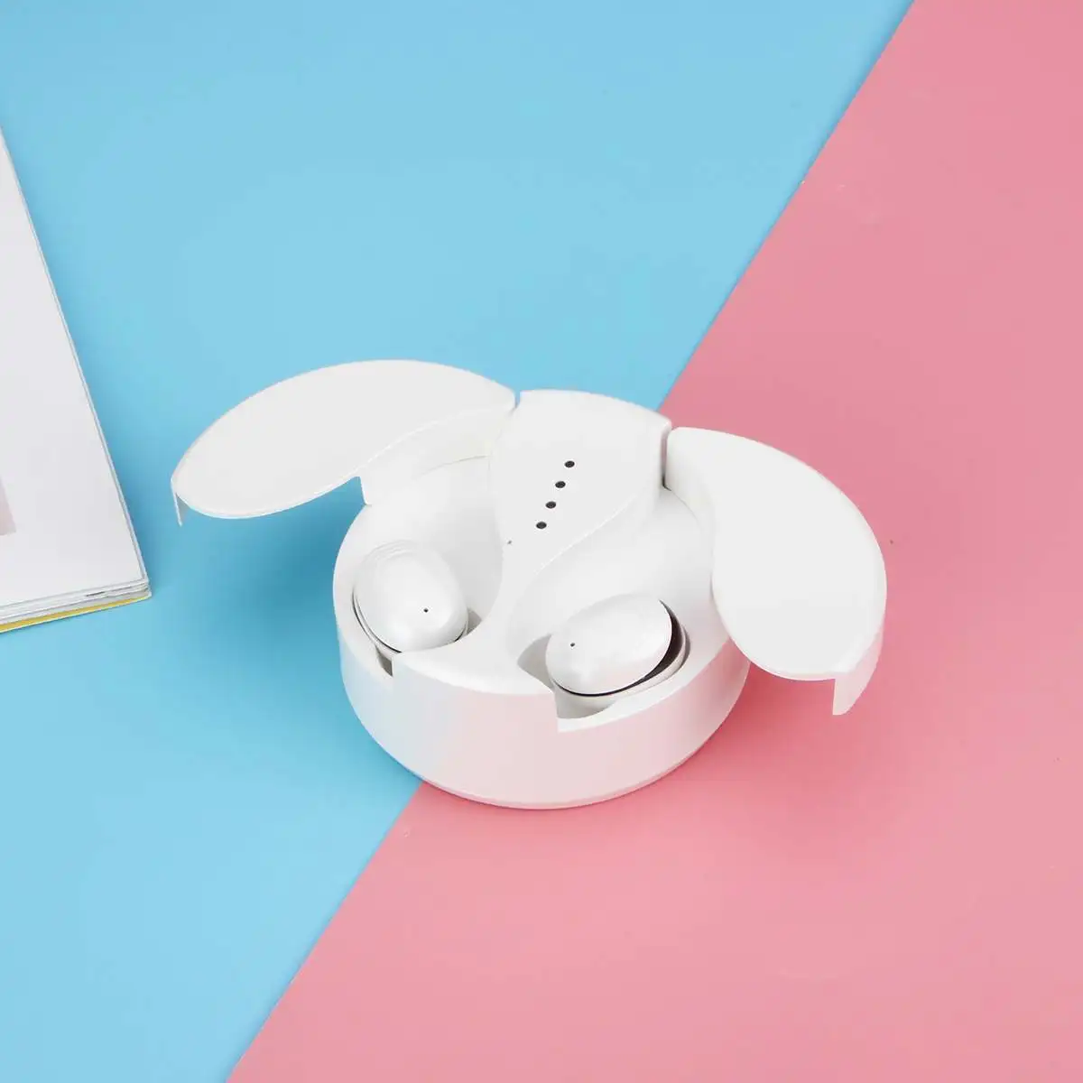 TWS bluetooth 5,0 наушники HIFI качество звука стерео беспроводные стерео водонепроницаемые наушники длительное время ожидания с микрофоном - Цвет: Белый