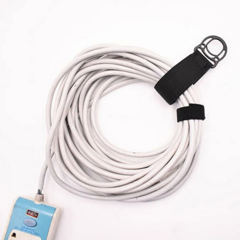 Cable Cord Tie Strap Nylon Clasp Sticky Backed Tape Winder Wire Tidy Organizer Self-adhesive Earphone Heavy storage belt 38*250m