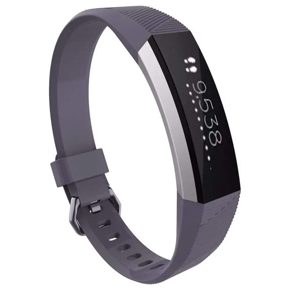 Сменный Браслет с ремешком Ремешок Браслет Для Fitbit Alta спортивные Высокое качество часы аксессуары ремешки часы - Цвет: Серый