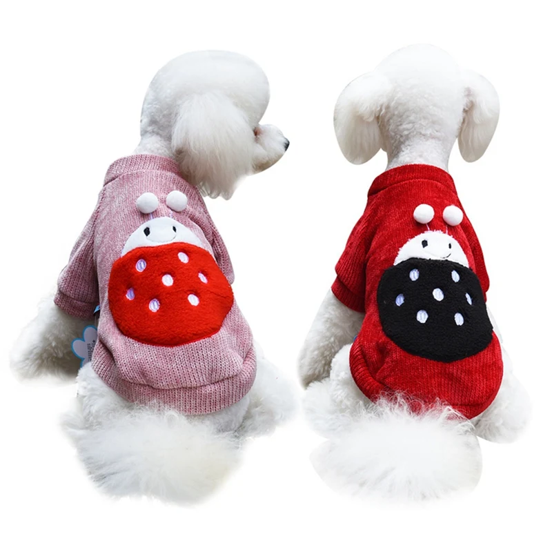 

Winter Clothes For Small Dogs Chihuahua Yorkies Pug Clothes Cute Ladybug Coat Warm Dog Clothing Pet Puppy Jacket
