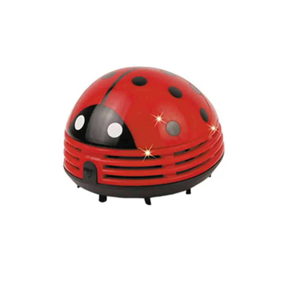 

Table Dust Vaccum Cleaner Ladybug Shaped Portable Corner Desk Vaccum Cleaner Mini Cute Vacuum Cleaner Dust Sweeper