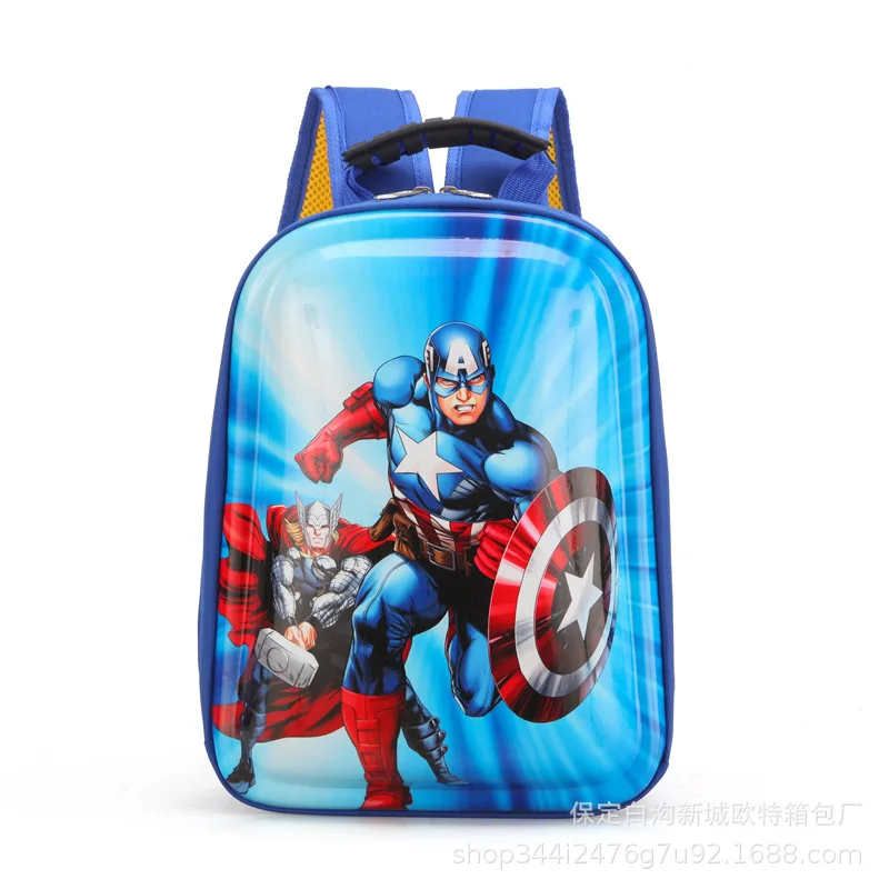 

New Style Cute CHILDREN'S School Bags Cartoon CHILDREN'S Backpack America Captain Eggshell Bag Backpack Sophie EVA Bag