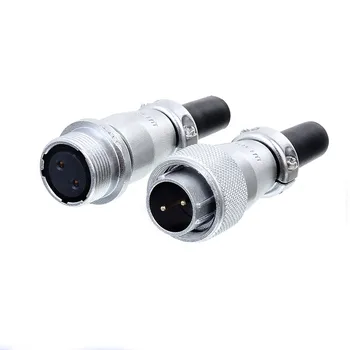

Metal Shell TQ+ZQ Circular Waterproof Electrical Cable Connector M16 WS16 2 3 4 5 7 9 10 Pin Male Plug Female Sockets Adapter