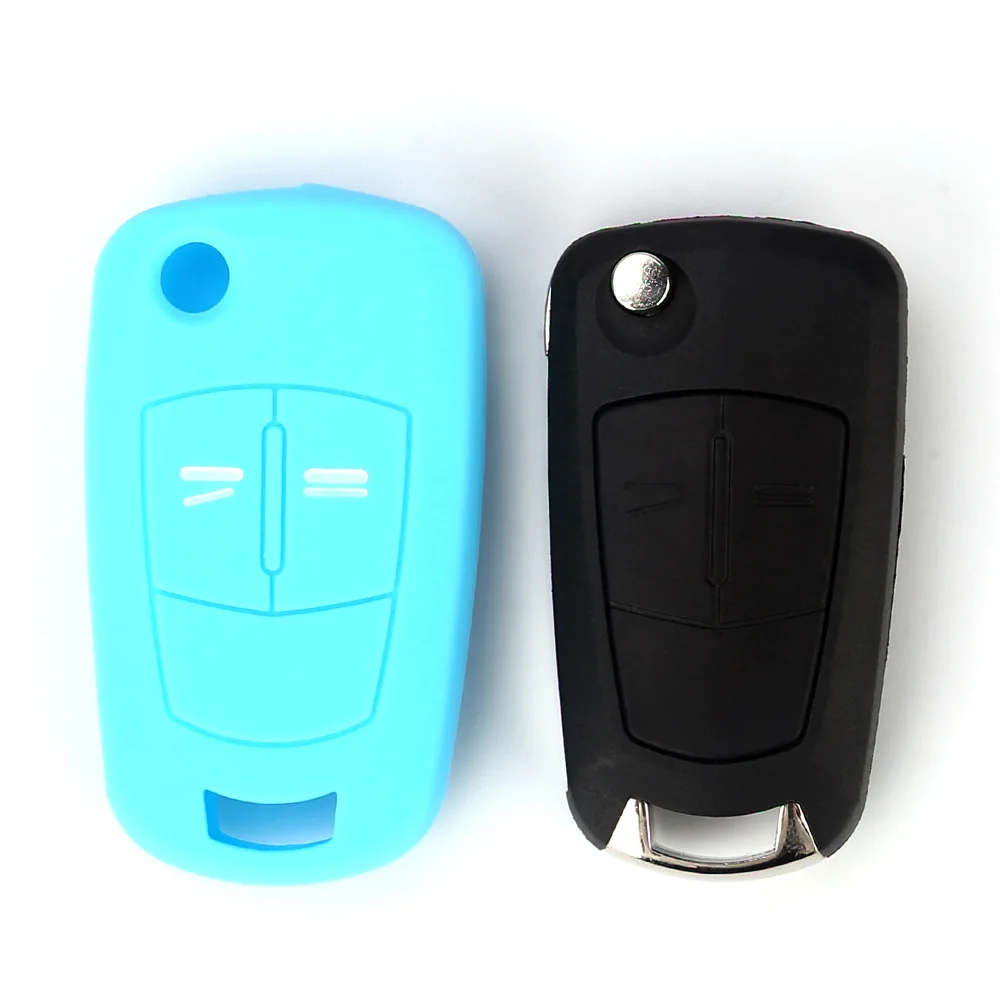Hot Silicone Car Key Cover Case Shell Fob for Vauxhall Opel Corsa Astra  Vectra Signum 2 Buttons Remote Key Shell - AliExpress