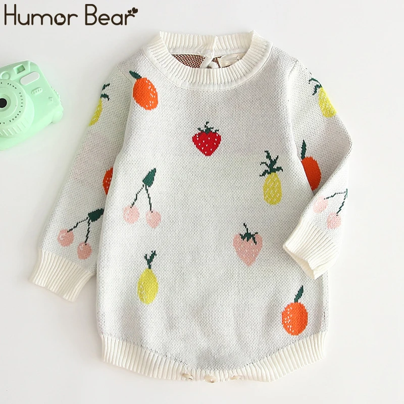 Новинка осенне зимней детской одежды Humor Bear одежда для маленьких девочек вязаная